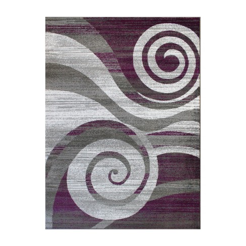 Masada Rugs Stephanie Collection 4'x5' Area Rug With Modern ...