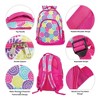 Reinforced and Water Resistant Padded Laptop School Backpack and Insulated Soft Cooler Lunch Bag Set, Flower Power - 2 of 3