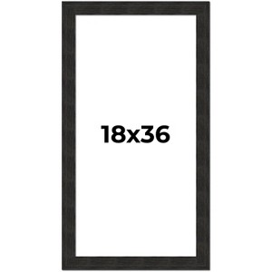 PosterPalooza | Panoramic Contemporary Black Picture Frame - UV Acrylic, Foam Board Backing, Hanging Hardware - 1 of 4
