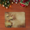 Unique Bargains Christmas Place Mats Linen Gold Tone 13"x17.7" 2 Pcs - 2 of 4