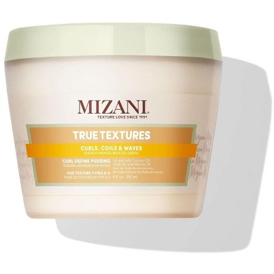 Mizani True Textures Curl Define Pudding (8 oz) | Moisturizing & Prevents Frizz | for Curly Hair | CURLS, COILS & WAVES
