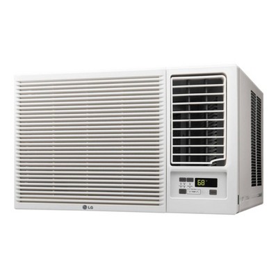 LG Electronics 18,000 BTU 230V Window-Mounted Air Conditioner LW1816HR with 12,000 BTU Supplemental Heat Function