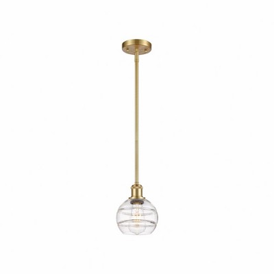 Rochester - 1 Light Stem Hung Mini Pendant In Industrial Style-7.88 Inches Tall and 5.88 Inches Wide