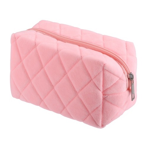 Unique Bargains Portable Travel Makeup Bag 6.3''x4.13''x3.94'' Pink ...