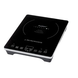 Salton Id1350 Portable Electric 300 To 1800W 8 Setting 140 To 465F Glass Top Induction Cooktop Stove Burner With 3 Hour Shutoff Timer : Target