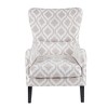 Sapphtopaz Accent Chair Upholstered Swoop Wing Chair for Bedroom with High-Backrest and Birch Legs Armchair Accent Chairs for Living Room - 3 of 4