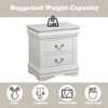 TIRAMISUBEST White Nightstand with Dovetail Drawers, Classic Bedroom Storage - 4 of 4