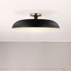 Nuvo Lighting Colony 1 - Light Flush Mount in  Matte Black/Burnished Brass - 4 of 4