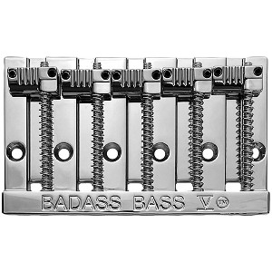Leo Quan Badass V 5-String Bass Bridge With Grooved Saddles Chrome - 1 of 3