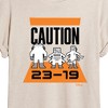 Women's - Disney - Caution 2319 Oversized Graphic T-Shirt - 2 of 4
