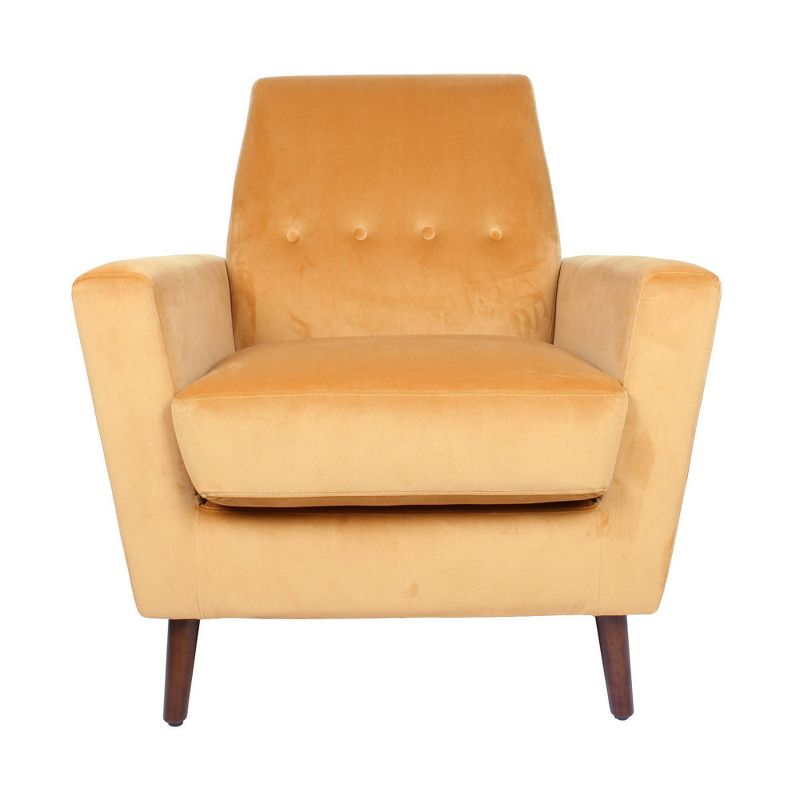 Modern Accent Chair with Button Tufting Yellow - HomePop, 1 of 12