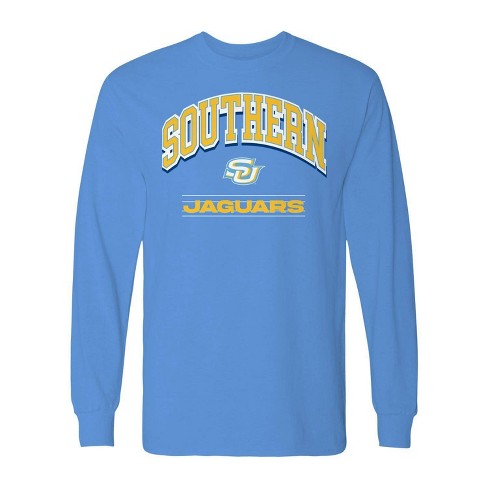 NCAA Southern University Jaguars Blue Long Sleeve T-Shirt - L