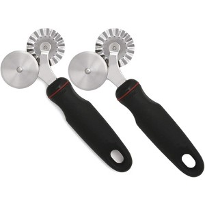 Norpro Grip-EZ 2in1 Stainless Steel Pastry Ravioli Fluted Wheel and Flat Cutter - 1 of 4