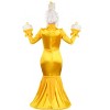 HalloweenCostumes.com Large Women Disney Beauty and the Beast Lumiere Costume for Women | Disney Costumes, White/Orange - 4 of 4