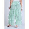 ELOQUII Women's Plus Size Tulle Ruffle Pant - 4 of 4
