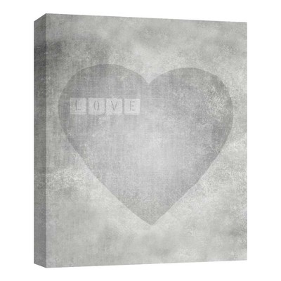 11" x 14" Gray Love Decorative Wall Art - PTM Images