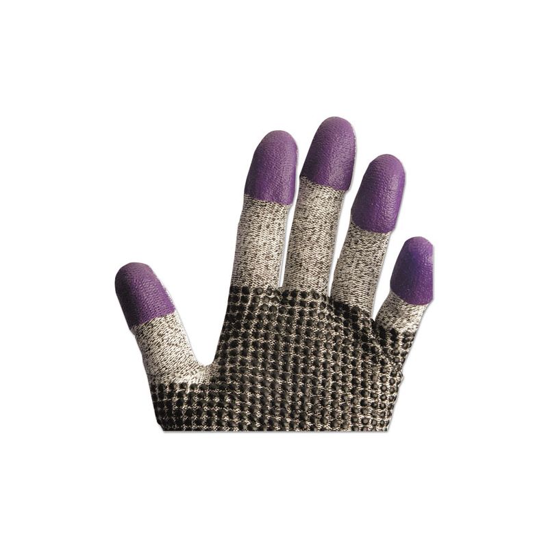 KleenGuard G60 Purple Nitrile Gloves, 230 mm Length, Medium/Size 8, Black/White, Pair, 2 of 8