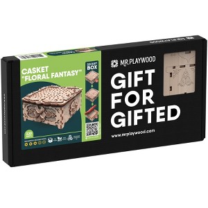 Mr.PLAYWOOD Secret Box Floral Fantasy 3D Wooden STEM Puzzle - 1 of 3