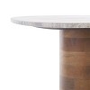 Mono Small Marble Side Table - ACC2908A - Off White Marble/Walnut - Safavieh - 3 of 4