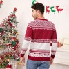 Family Christmas Sweater Crew Neck Reindeer Snowflakes Knitted Pullover for Women/Men/Kids - 2 of 4