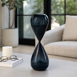 Contemporary Hourglass Sculpture for Home Decor - Stylish Decorative Object for Family Game Night, Desk Decor, and Living Room Decoration - 1 of 4
