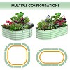 2Pcs Oval Raised Beds for Outdoor, Planter Raised Boxes with Open-Ended Base, Large Raised Planter Beds for Vegetables, Flowers - 4 of 4