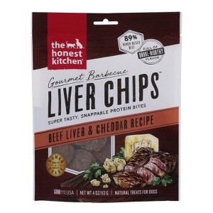 The Honest Kitchen Gourmet Barbecue Liver Chips: Beef Liver & Cheddar Recipe - Case of 6 - 4 oz - 1 of 1