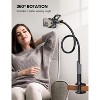 Attop Gooseneck Phone Holder for Bed - Cell Phone Mount Clamp Clip, Overhead Mount for Desk Headboard Bedside, for iPhone 16 & 4-7" Phone - 3 of 4