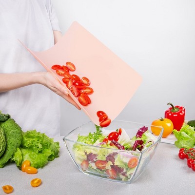 Set of 3 Multicolor Flexible Plastic Chopping Mats