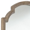 Uttermost Greta Faux Wood Finish 30" x 39 1/2" Arch Top Wall Mirror - 3 of 4