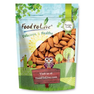 California Almonds - Supreme, Whole, Raw, Unsalted, Unroasted, Kosher, Vegan, Keto, Paleo, Low Sodium. - 1 of 4