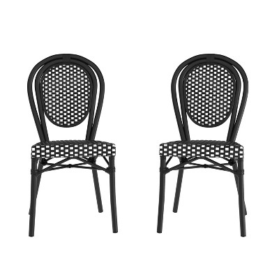 Alamont 2pk Commercial Thonet Stacking Chairs
