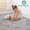 Grungis Washable Foldable Doormat Rug,Low-Pile Oriental Carpet with Non-slip Backing,Kid&Pet Friendly Rugs for Living Room - 4 of 4