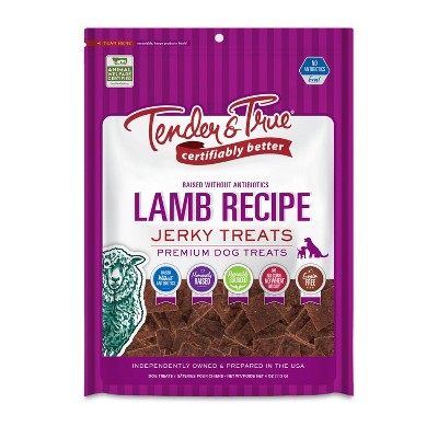 Tender & True Lamb Recipe Jerky Dog Treats - 4oz