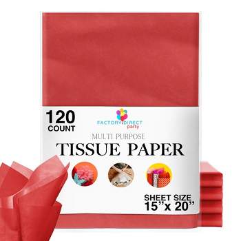 Crown Display Bulk Tissue Paper 20 inch. x 30 inch. 480 count-Red