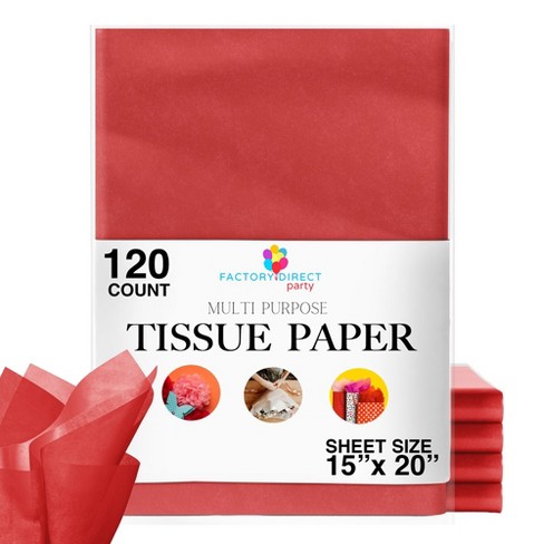 Crown Display Red Tissue Paper 15 X 20 Packing Paper For Gifts - 120  Count : Target