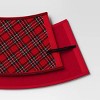 25'' Christmas Roll Up Plaid Tree Collar Red/Green - Wondershop™ - 4 of 4