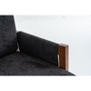 Sapphtopaz Modern Accent Chair with Thick Chenille Upholstered Ergonomic Lounge Chair with Armrest Mid-Century Chairs for Living Room, Bedroom - 4 of 4