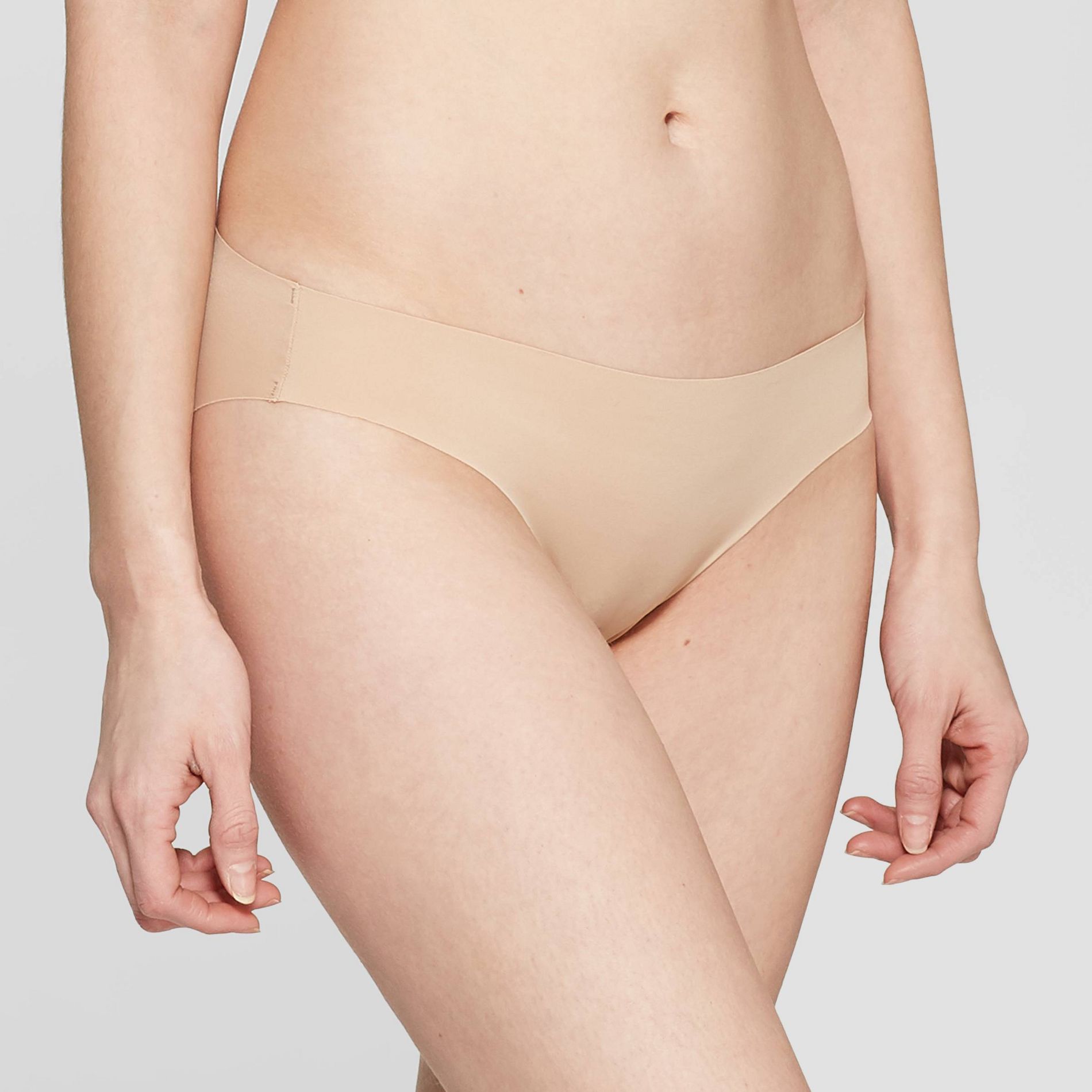 Women's Invisible Edge Bikini Underwear - Auden™ Pearl Tan M