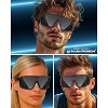 grinderPUNCH Polarized Sport Sunglasses for Men and Women, Lightweight Sun Glasses with UV Protection for Snow Hiking Cycling Running Fishing (Black) - 2 of 4