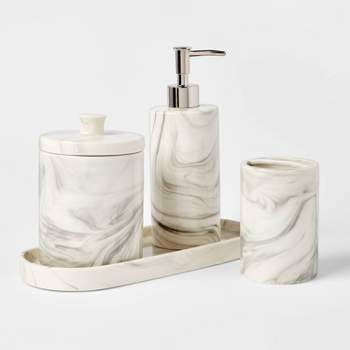 Home-Complete 6-Piece Complete Bathroom Accessories Set (White)