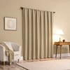 1pc 50"x63" Sun Zero Bronte Floral Jacquard 100% Blackout Rod Pocket Curtain Panel Taupe - 2 of 4
