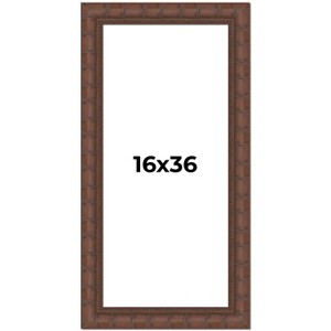 PosterPalooza | 16x36 Wide Bamboo Picture Frame, UV Acrylic, 4 Finishes - Brown, Black, Silver, and Natural - 1 of 4