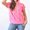 Women's Neon Short Sleeve Hoodie - Sew In Love - 2 of 2