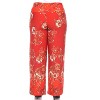 Women's Plus Size Floral Paisley Printed Palazzo Pants - White Mark - 3 of 3
