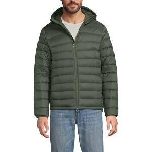 Lands' End Men's Wanderweight Ultralight Packable Hooded Down Jacket - 1 of 4