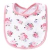 Luvable Friends Baby Girl Cotton Terry Bibs 10pk, Floral, One Size - 4 of 4