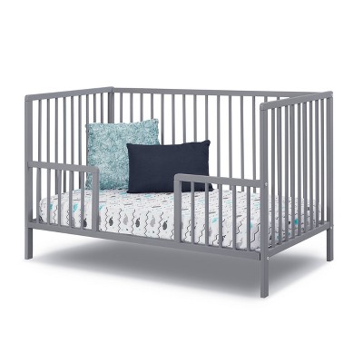 Gray Beechwood 3-in-1 Convertible Crib