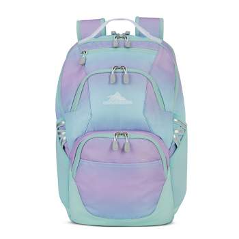 High Sierra Swoop Backpack, Lightweight Bookbag with External Accessory Pockets, Laptop Pocket, Fits most 17” Laptops, 30L Capacity, Ombre Purple Blue