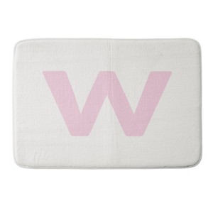 Deny Designs April Lane Art Block Monogram Memory Foam Bath Mat - 1 of 4